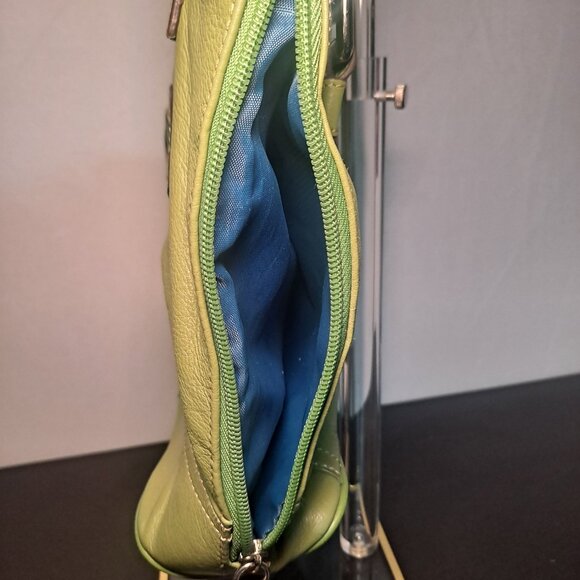 Share Franco Sarto Sage/Mint green leather hand bag - Picture 3 of 10